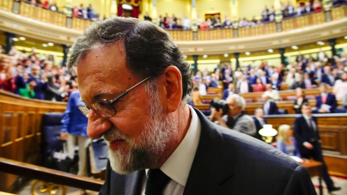 Spanien: Der ehemalige Premierminister Mariano Rajoy im Parlament (PP)