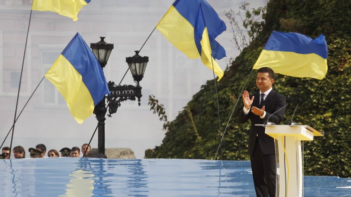 August 24, 2020, Kiev, Ukraine: Ukrainian President VOLODYMYR ZELENSKY attends celebrations on the occasion of the Indep