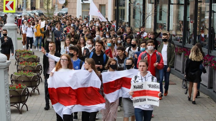 Radio Free Europe in Osteuropa: Zuletzt fotografierte der Sender auf Demonstrationen in Belarus, ein RFE-Fotograf wurde festgenommen.