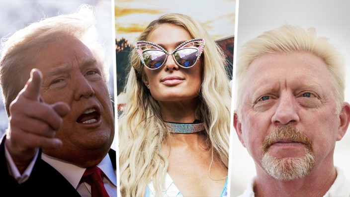 Promis der Woche: Die Promis der Woche: Donald Trump, Paris Hilton und Boris Becker (v.l.n.r.).
