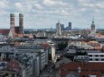 Blick über München von einem Hochhaus auf der Schwanthalerhöhe, 2020