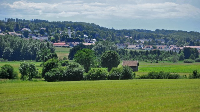 Seefeld: Aubachtal mit Blick auf Seefeld