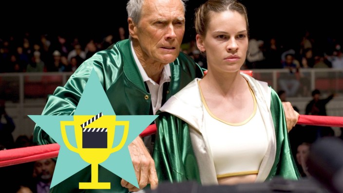 Film Still from Million Dollar Baby Clint Eastwood, Hilary Swank Photo Credit: Merle W. Wallace © 2004 Warner Brothers