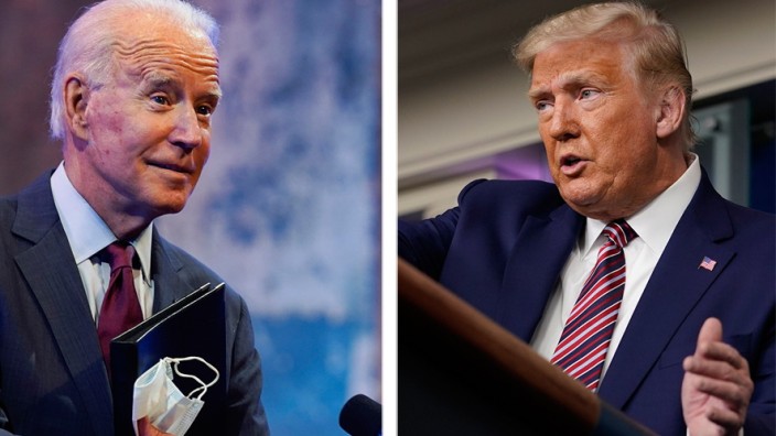 US-Wahl 2020: US-Präsident Donald Trump und Joe Biden