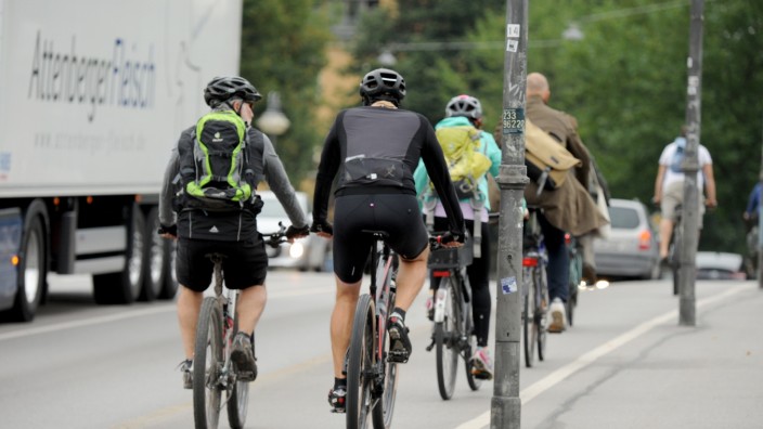 Verkehr in München: Immer mehr Münchner nutzen das Fahrrad für den Weg zur Arbeit.