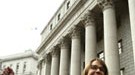 Wall Street: Erstritt 12 Millionen Dollar wegen Diskriminierung: Die ehemalige Morgan-Stanley-Managerin Allison Schieffelin nach ihrem Sieg vor dem Bundesgericht in Manhattan