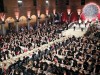 A formal dinner party of the Nobel Prize is held after awards ceremony at the Stockholm City Hall in Stockholm, Sweden on December 10, 2019.