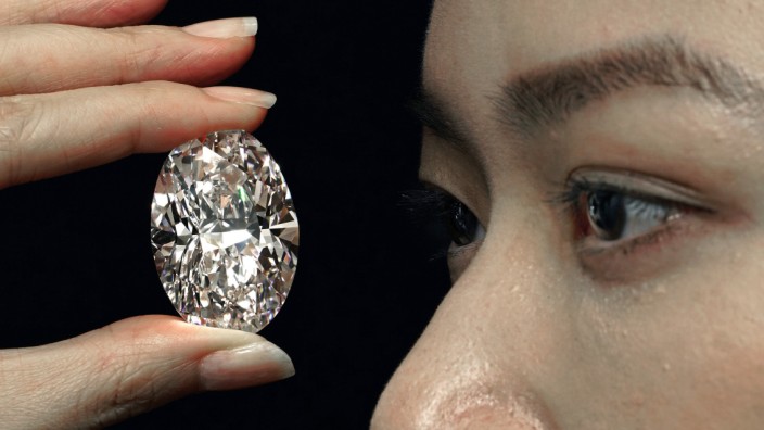 Diamant: Es ist das erste Mal, dass ein Diamant dieser Größe bei einer Auktion ohne verbindliches Mindestangebot versteigert wurde.