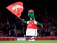 Gunnersaurus File Photo File photo dated 05-12-2019 of Gunnersaurus the Arsenal mascot. FILE PHOTO EDITORIAL USE ONLY No; Arsenal