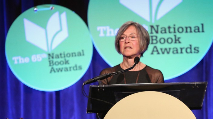 Nobelpreise 2020: Louise Glück 2014 bei den National Book Awards in New York.