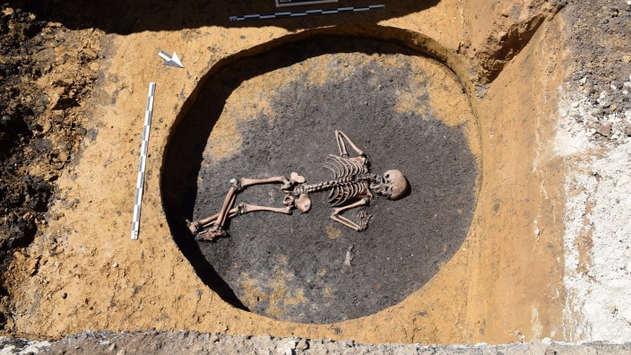 Skelett eines keltischen Jungen bei Bauarbeiten gefunden