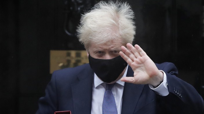 Brexit: Der britische Premierminister Boris Johnson am Mittwoch in der Downing Street.