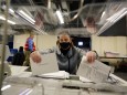 US-Wahl 2020: Szene aus einem Wahllokal in Pennsylvania