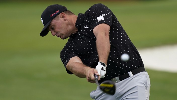 Golf: Bryson DeChambeau während einer Trainingsrunde in Augusta.