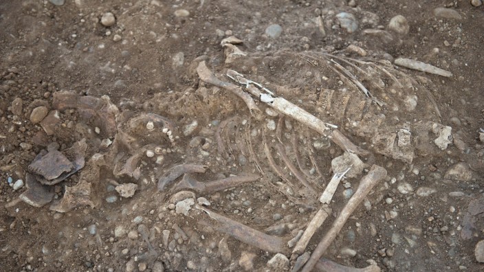 Ausgrabung in Poing: Bei Ausgrabungen im Jahr 2018 war von den Archäologen unter anderem eine Nekropole freigelegt worden.