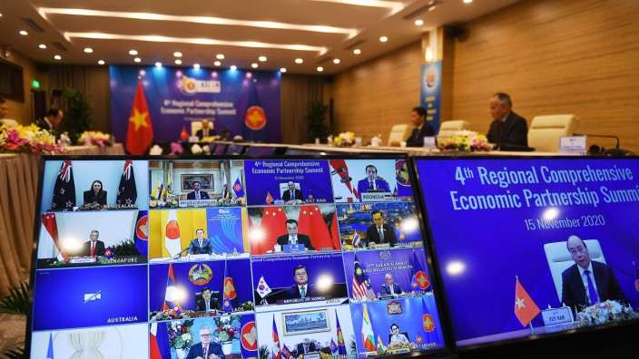 Südostasien: Vietnam war der virtuelle Gastgeber des Gipfels, auf dem die RCEP beschlossen wurde.