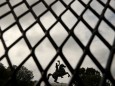 US President Andrew Jackson Statue Remains Behind Fence