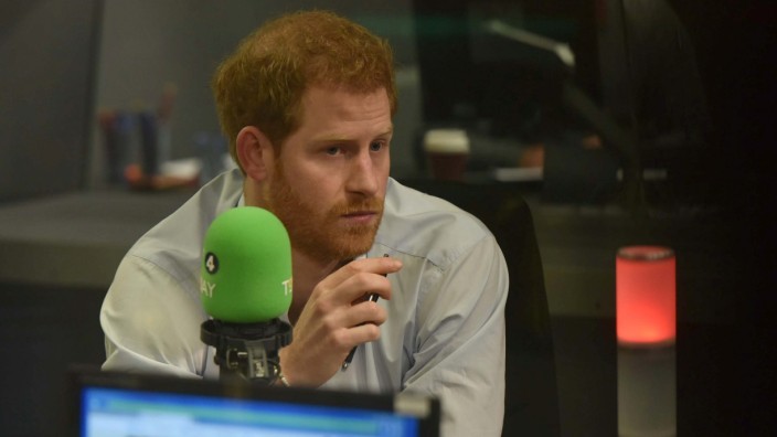 Britain's Prince Harry guest edits the BBC's Radio 4 Today programme, in London