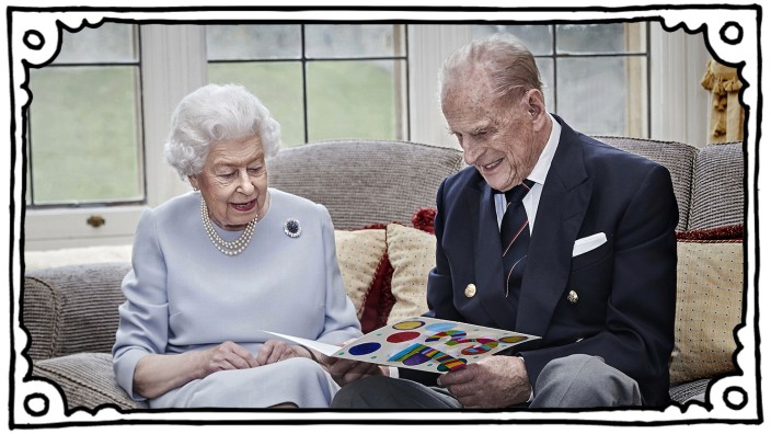 Queen & Duke Of Edinburgh 73rd Wedding Anniversary Official Portrait