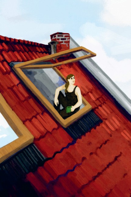 Graphic Novel: Unterm Dach mit Blick auf die Stadt: Ihre Wohnung ist für Paulina Rückzugsort und Ausguck gleichermaßen.