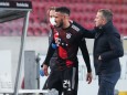 FC Bayern München: Hansi Flick und Corentin Tolisso beim Spiel gegen den VfB Stuttgart