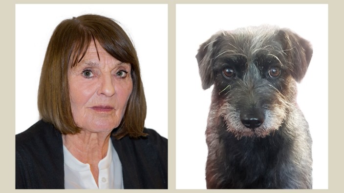 Monika Marons Hundeerzählung: Die Schriftstellerin Monika Maron und der weibliche Hund Bonnie Propeller.