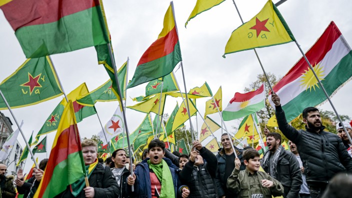 Protest gegen Einmarsch türkischer Truppen in Syrien