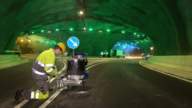 Unterwasserkreisel: Dreieinhalb Jahre dauerte der Bau des Eysturoy-Tunnels und des Unterwasserkreisels.