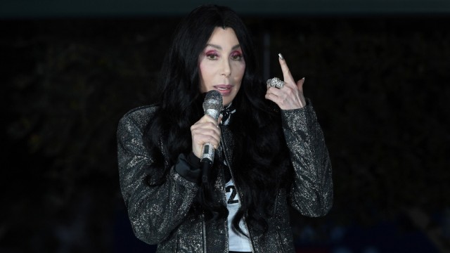 Cher Attends Outdoor Early Vote Rally In Las Vegas