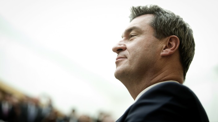 Markus Söder als neuer Bayerischer Ministerpräsident vereidigt, 2018