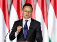 Péter Szijjßrtó Foreign Minister is speaking on the campaigne opening ceremony of Fidesz in Budapest