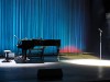 Verlassenes Klavier und Mikrofon auf der Buehne in der Komoedie am Kurfuerstendamm im Schiller Theater, Bismarckstrasse,