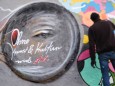Mauerpark, Graffitimauer Deutschland, Berlin, 15.11.2020, Mauerpark, Graffitimauer, Graffiti: Ohne Kunst und Kultur wird
