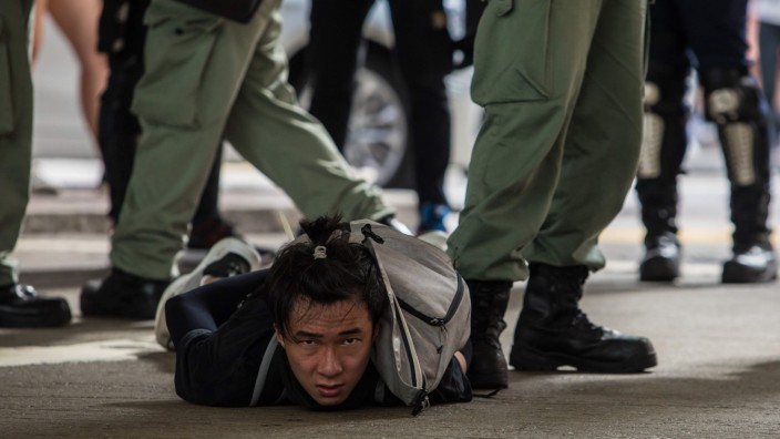 Folgen des Sturms auf das Kapitol: Umgedeutet: Peking schlug die Proteste der Demokratiebewegung in Hongkong gleich brutal nieder - und setzt die Aktivisten dort nun mit den Randalierern in Washington gleich.
