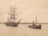 honorarfreies Bild, das Schiff der Dänemark Expedition bei Aufbruch in Frederikshavn