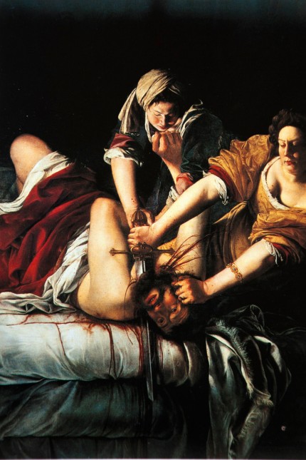 Literatur: "Judith und Holofernes" von Artemisia Gentileschi in der Version aus Capodimonte/Neapel.