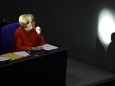 Bundeskanzlerin Angela Merkel, CDU, aufgenommen waehrend einer Sitzung im Bundestag in Berlin, 04.07.2018. Berlin Deuts