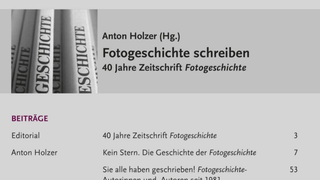 Fotogeschichte schreiben- 40 Jahre Zeitschrift Fotogeschichte