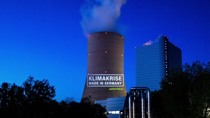 Protestaktion am Kohlekraftwerk Datteln IV Wirtschaft: Energie, Umwelt, Protestaktion vor dem Gelände des Kohlekraftwer