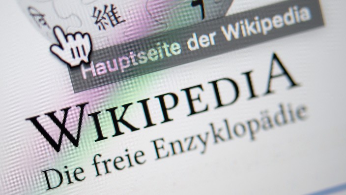 Internet: Die Startseite der deutschsprachigen Wikipedia.