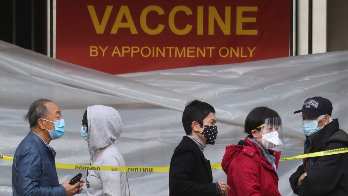 Californians Lineup For Covid-19 Vaccines As State Lifts Lockdown Restrictions