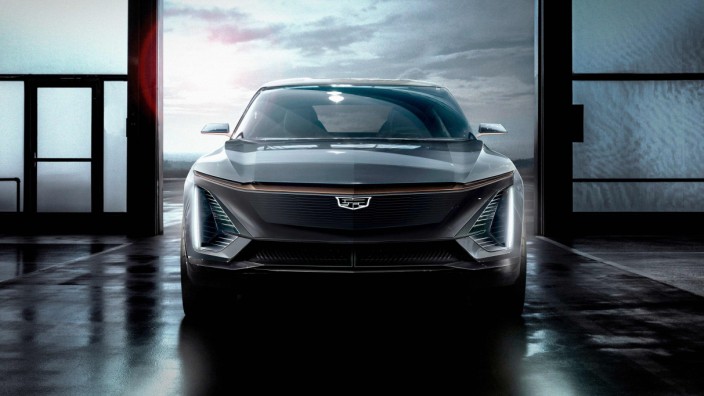 E-Autos: Kein Verbrennermotor mehr unter der Haube: Der Entwurf eines elektrisch angetriebenen Cadillac, der Luxusmarke aus dem Hause GM.