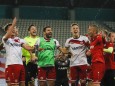01. Runde 20/21 Fußball DFB-Pokal Rot-Weiss Essen - Arminia Bielefeld am 14.09.2020 im Stadion Essen in Essen v.l.n.r.Ma; Rot Weiß Essen