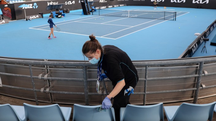 Australian Open: Verschärfte Hygiene-Maßnahmen: Im Melbourne Park finden in dieser Woche sechs Turniere der ATP und WTA Tour statt, ab kommender Woche dann die Australian Open.