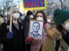 Russland: Unterstützer von Alexej Nawalny auf einer Demonstration in Berlin