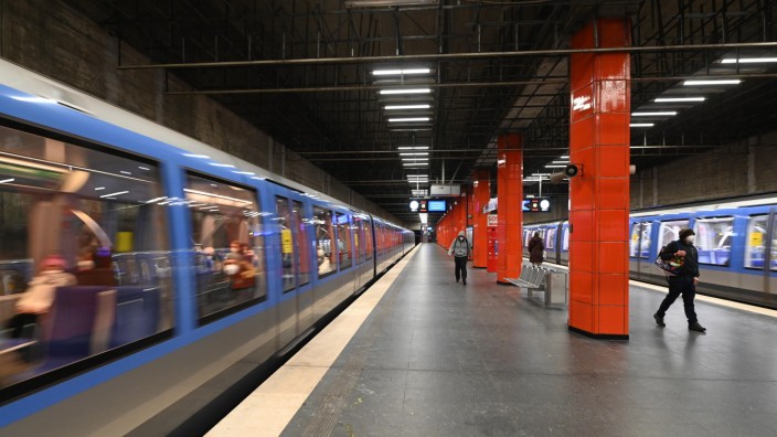 Klimakolumne: Der U-Bahnhof Giselastraße in München, im Januar 2021.