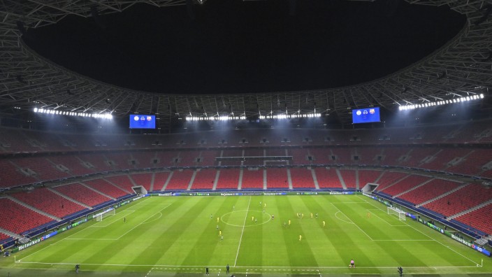 Europapokal: Ausweichort für deutsche Klubs: Die Puskas Arena in Budapest.