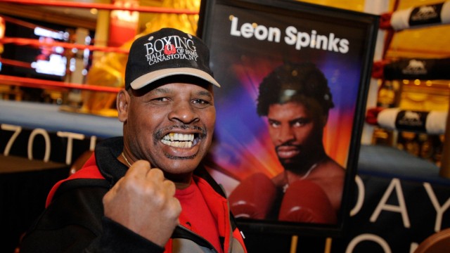 Feb. 18, 2012 - Las Vegas, Nevada, US - Retired boxer LEON SPINKS poses for a photo during a meet an