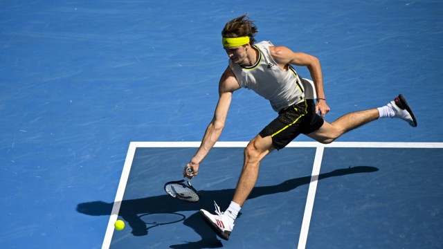 TENNIS AUSTRALIAN OPEN, Alexander Zverev of Germany in action during his first Round Men s singles match against Marcos