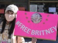 Britney Spears fans protest in Los Angeles